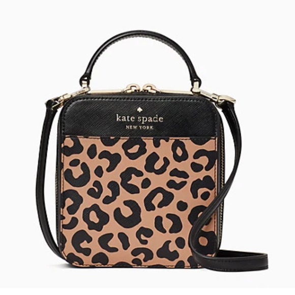 Kate Spade daisy graphic leopard vanity crossbody - Picture 12 of 16